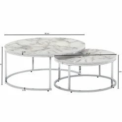 Lot de 2 tables basses LAM LUK KA