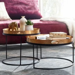 Lot de 2 tables basses YALA