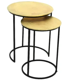 Lot de 2 tables d'appoint CATANIA