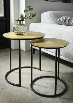 Lot de 2 tables d'appoint CATANIA