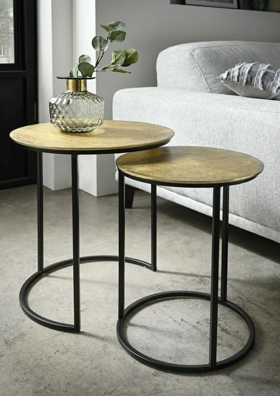 Lot de 2 tables d'appoint CATANIA