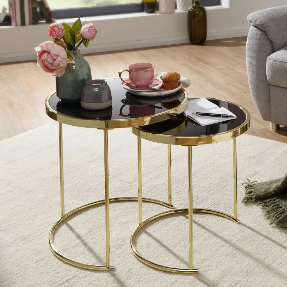 Lot de 2 tables d'appoint CHIANG RAI