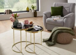 Lot de 2 tables d'appoint CHIANG RAI