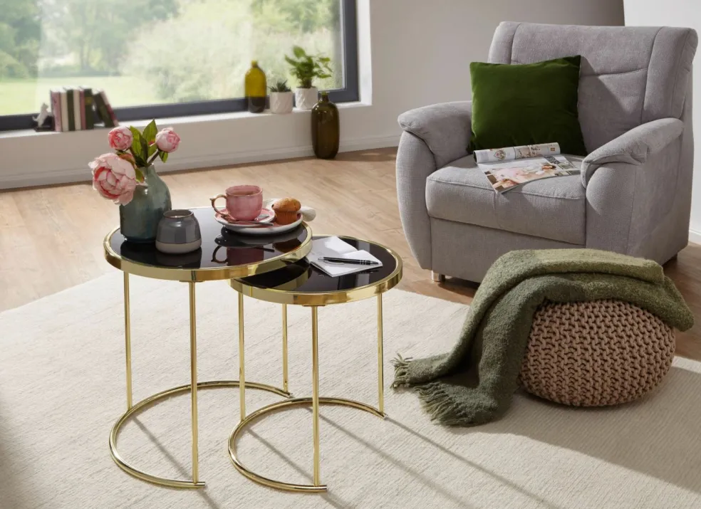 Lot de 2 tables d'appoint CHIANG RAI