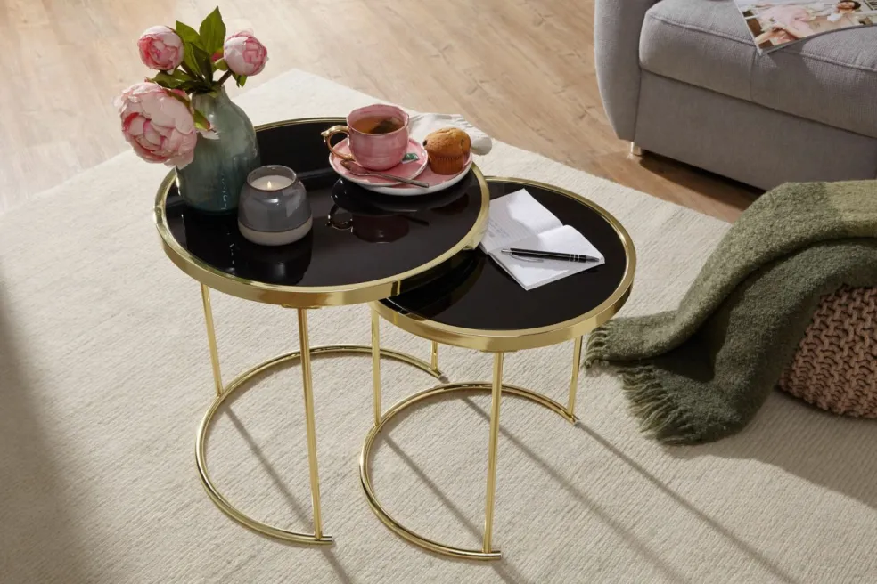 Lot de 2 tables d'appoint CHIANG RAI