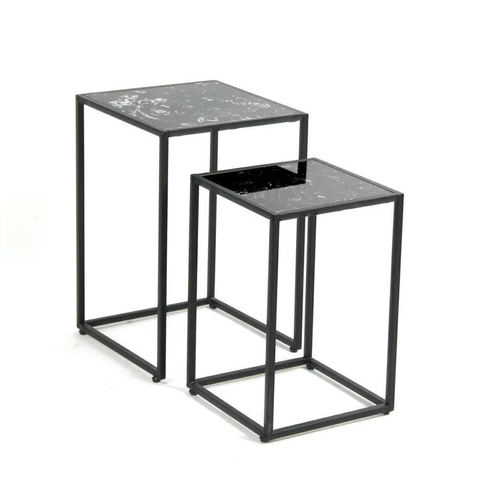 Lot de 2 tables d'appoint CALVIA