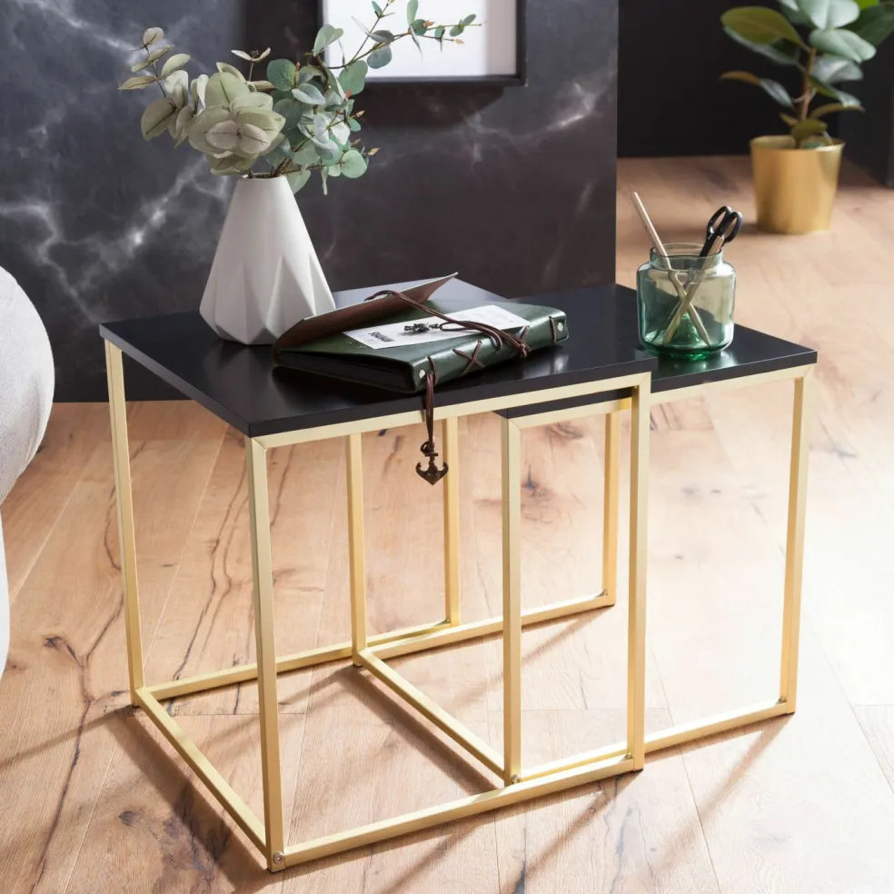 Lot de 2 tables d'appoint LAMPHUN