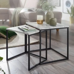 Lot de 2 tables d'appoint LAMPHUN