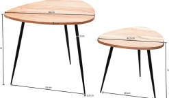 Lot de 2 tables d'appoint  MAHA SARAKHAM