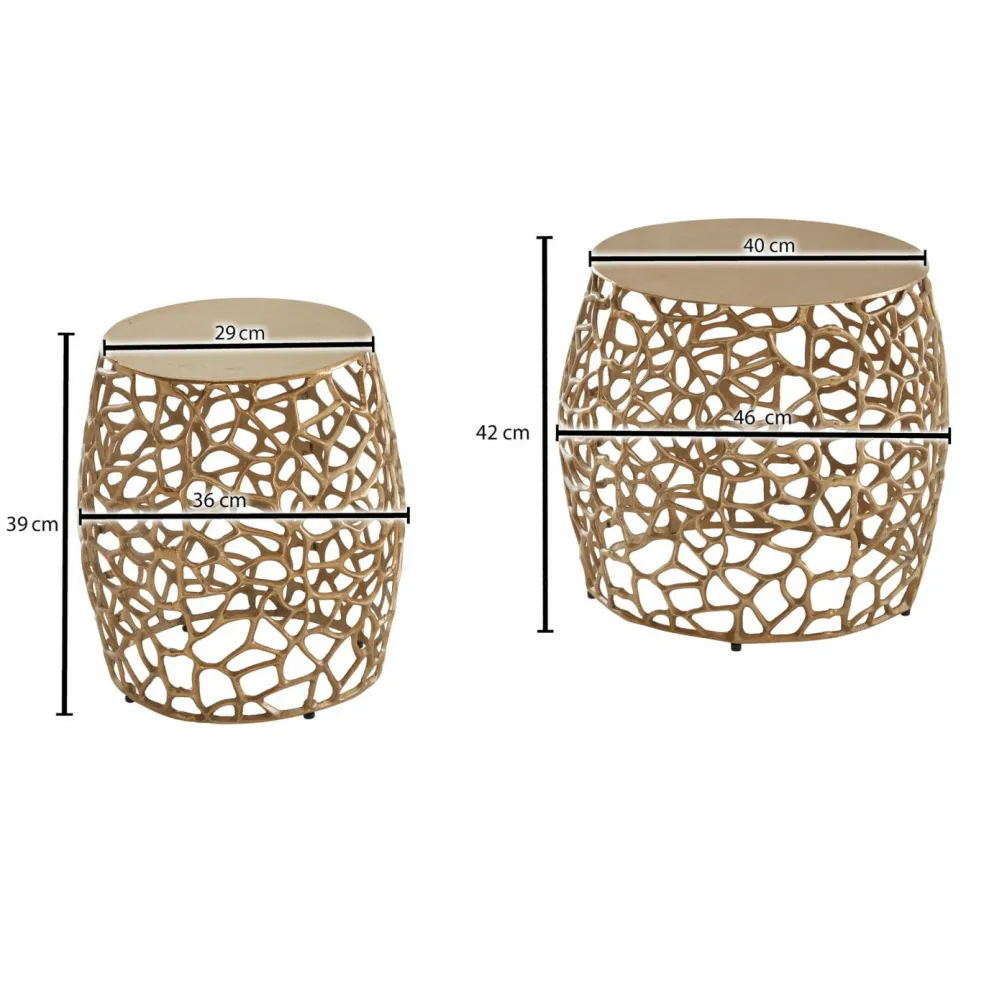 Lot de 2 tables d'appoint WICHIAN BURI