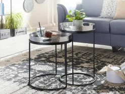 Lot de 2 tables d'appoint YALA