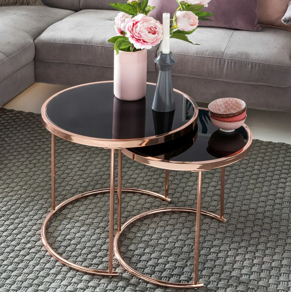 Lot de 2 tables gigognes CHIANG RAI