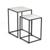 Lot de 2 tables gigognes CALVIA