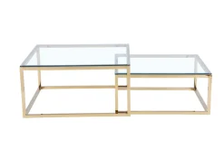 Lot de 2 tables gigognes C89G-A