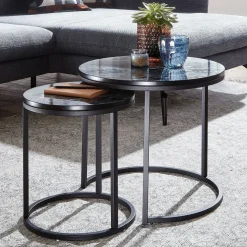 Lot de 2 tables gigognes LAM LUK KA