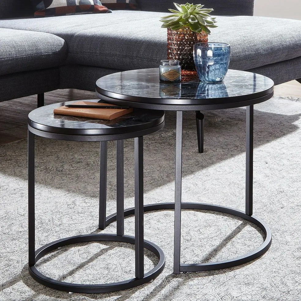 Lot de 2 tables gigognes LAM LUK KA