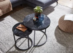 Lot de 2 tables gigognes LAM LUK KA