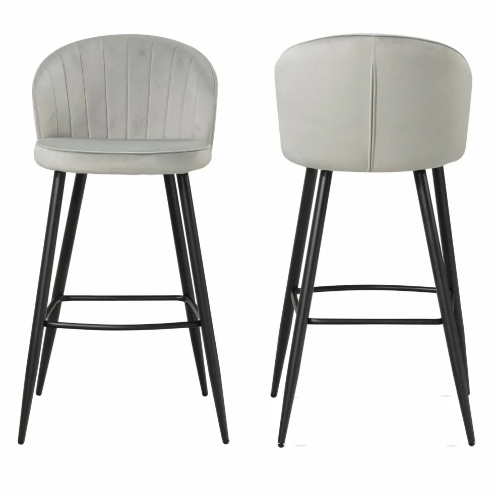 Lot de 2 tabourets de bar WOHNLING