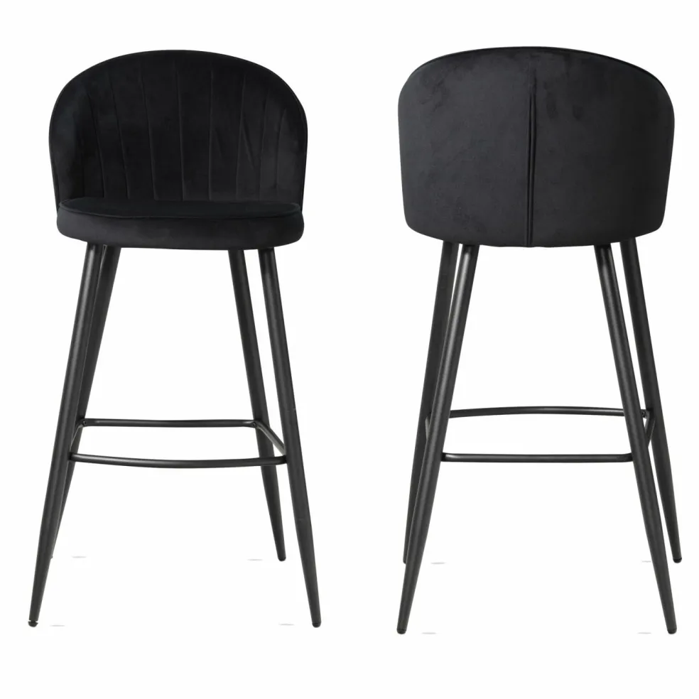Lot de 2 tabourets de bar WOHNLING