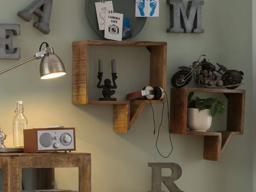 Lot de 2 étagères murales ANTWERPEN