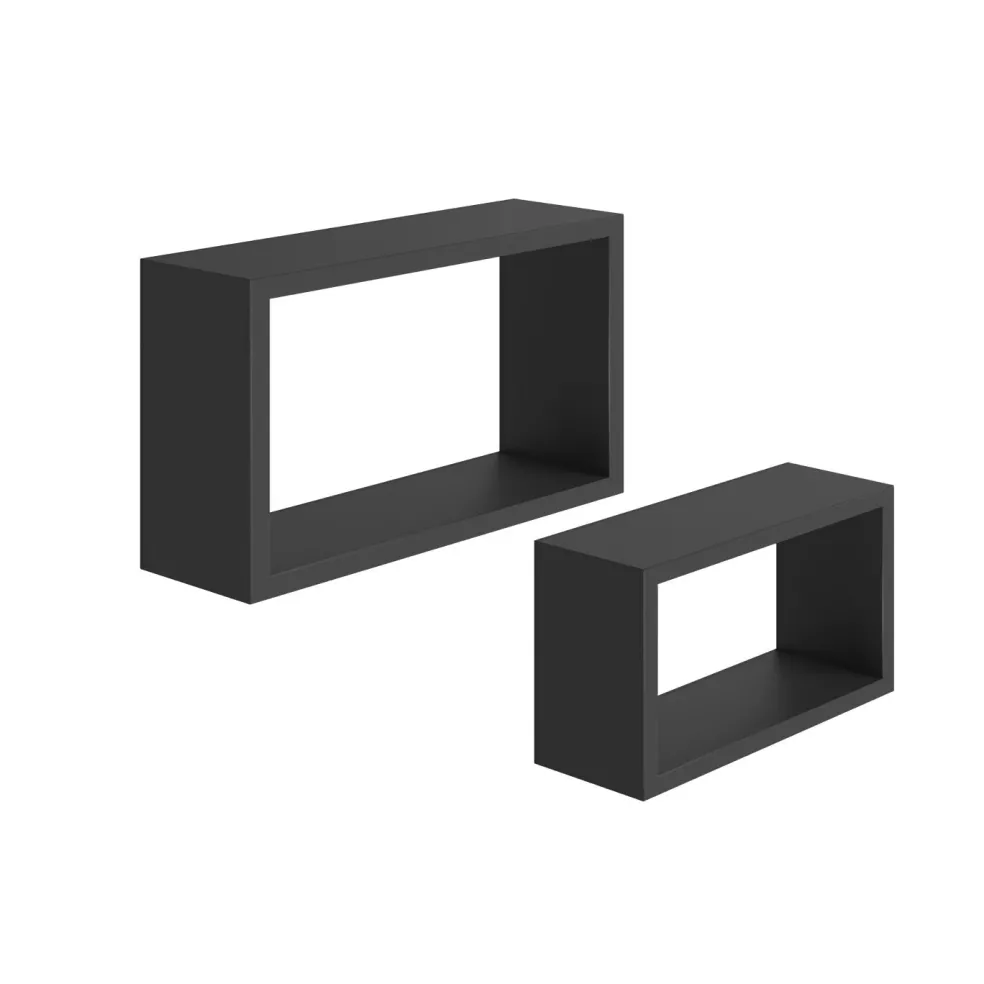 Lot de 2 étagères murales DUO