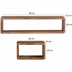 Lot de 3 étagères murales NEVADO DE TUCO