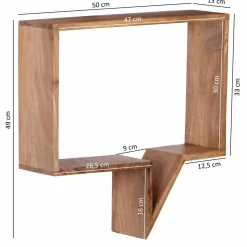 Lot de 2 étagères murales NEVADO COPA