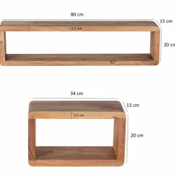 Lot de 3 étagères murales NEVADO DE TUCO