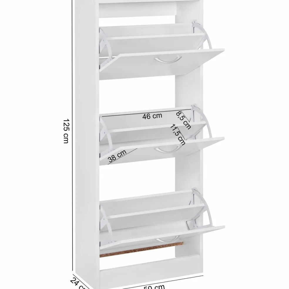 Meuble à chaussures à abattants TUMAN
