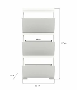 Meuble à chaussures à abattants HADERO