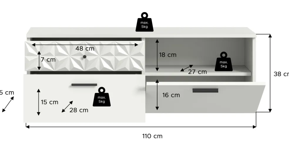 Meuble à chaussures suspendu ZIWAY