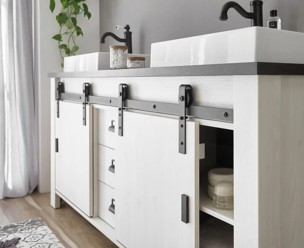 Meuble bas avec double vasque SHERWOOD