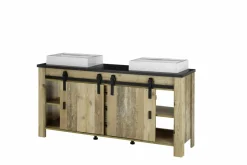 Meuble bas avec double vasque SHERWOOD