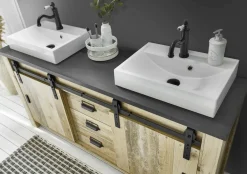 Meuble bas avec double vasque SHERWOOD