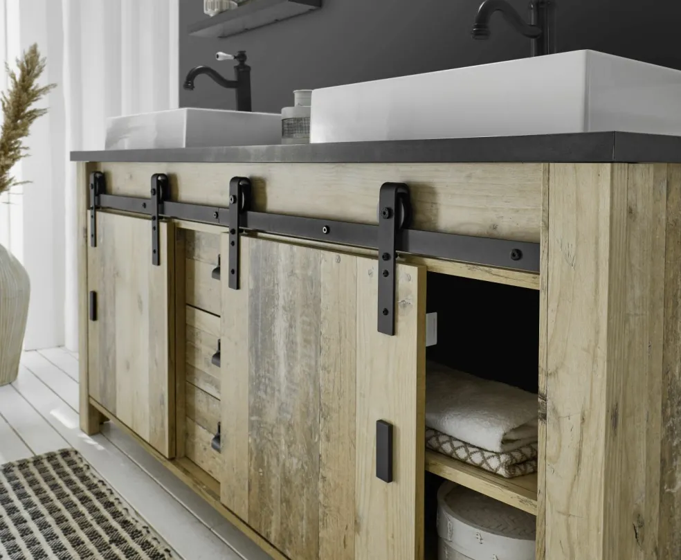 Meuble bas avec double vasque SHERWOOD