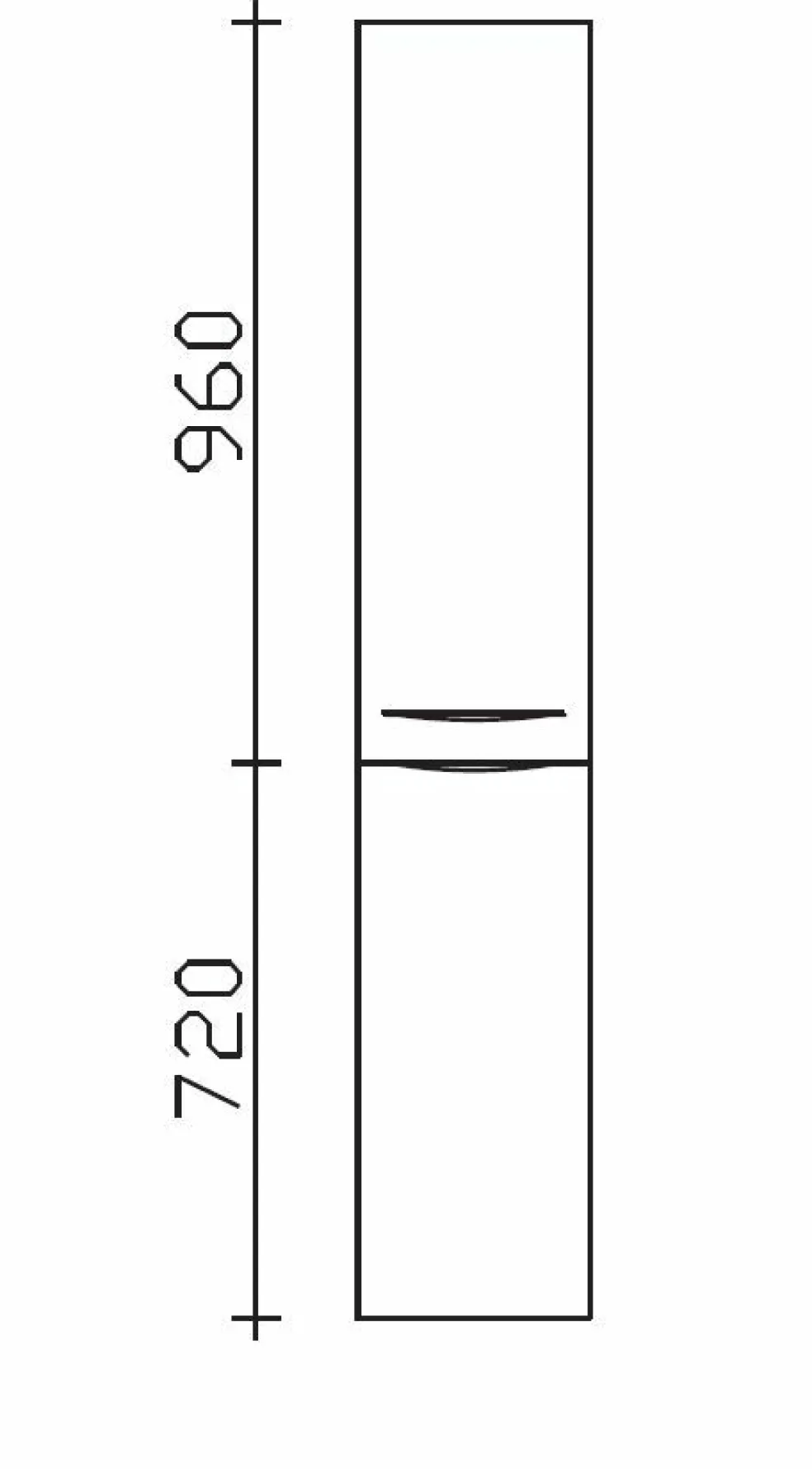 Meuble colonne SOLITAIRE 6025