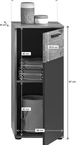 Meuble de salle de bains AGARO