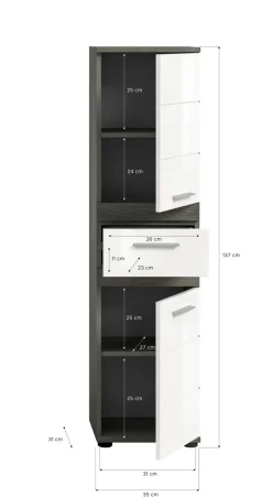 Meuble demi-colonne ASSELA