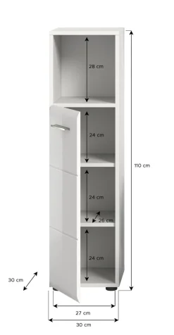 Meuble demi-colonne BONGA