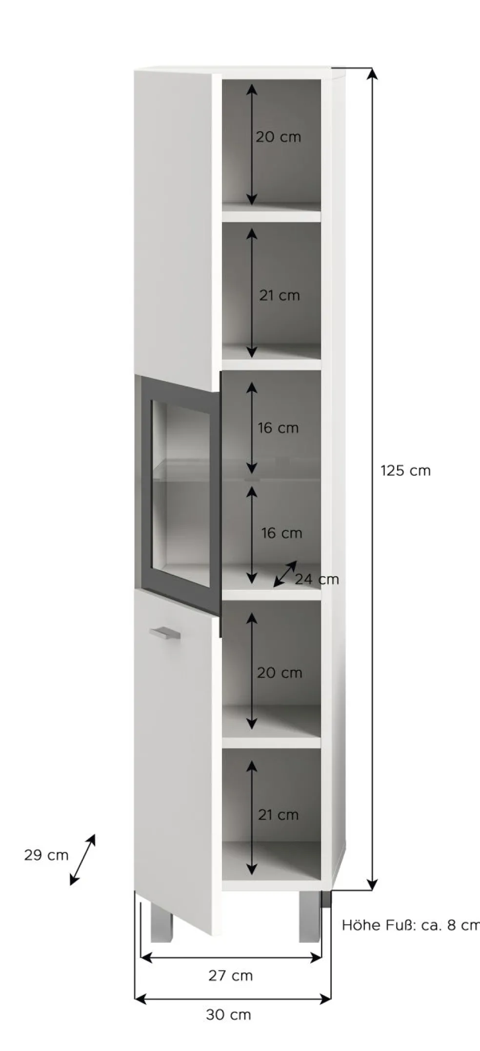 Meuble demi-colonne SEBETA