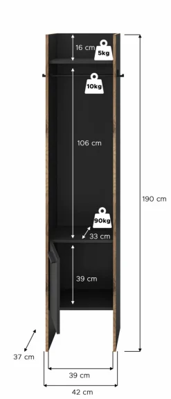 Meuble penderie BUENO