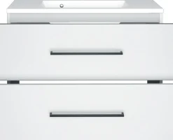 Meuble sous vasque 80 avec vasque en fonte minérale LUZERN