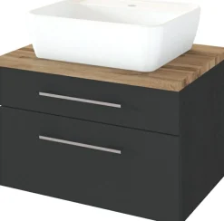 Meuble sous vasque 60 avec vasque à poser DAVOS