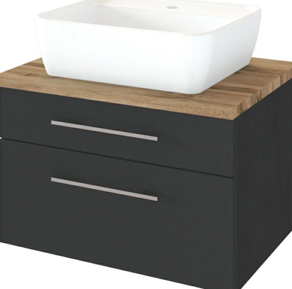 Meuble sous vasque 60 avec vasque à poser DAVOS