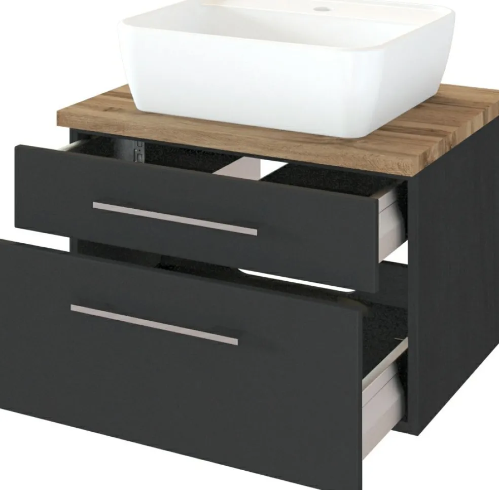 Meuble sous vasque 60 avec vasque à poser DAVOS