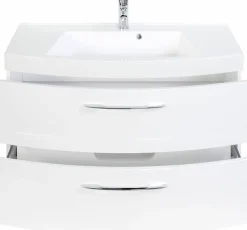 Meuble sous vasque 100 avec vasque en fonte minérale FLORIDA