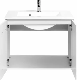 Meuble sous vasque 70 avec vasque en fonte minérale BOLOGNA