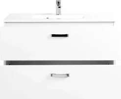 Meuble sous vasque 90 avec vasque en fonte minérale BOLOGNA