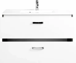 Meuble sous vasque 90 avec vasque en fonte minérale BOLOGNA