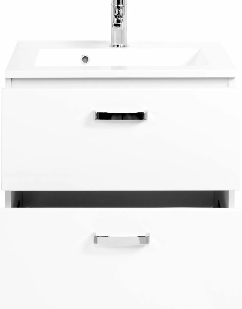 Meuble sous vasque 60 avec vasque en fonte minérale BOLOGNA